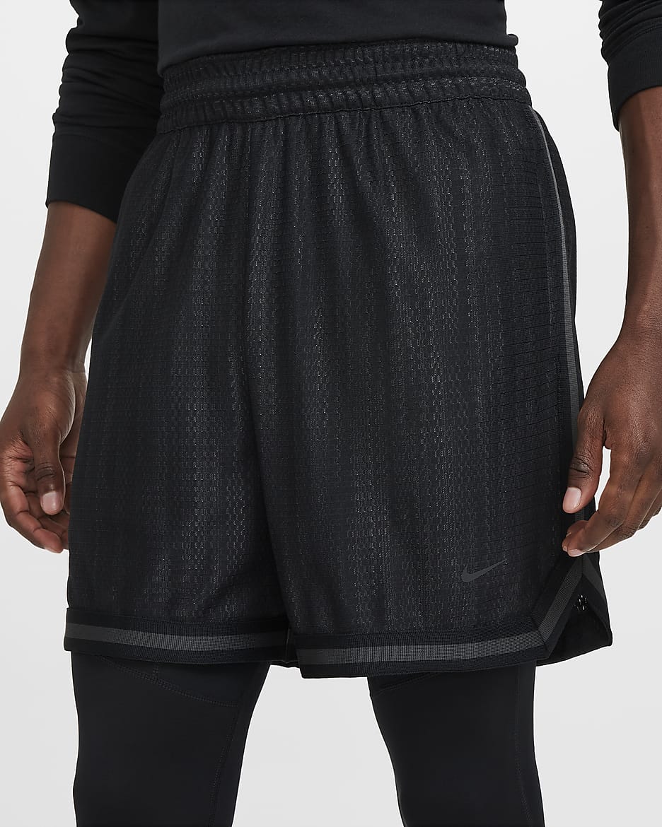 Nike LeBron DNA Men s 15cm approx. 3 in 1 Basketball Shorts Black Polyester Elastane 50 Recycled Polyester